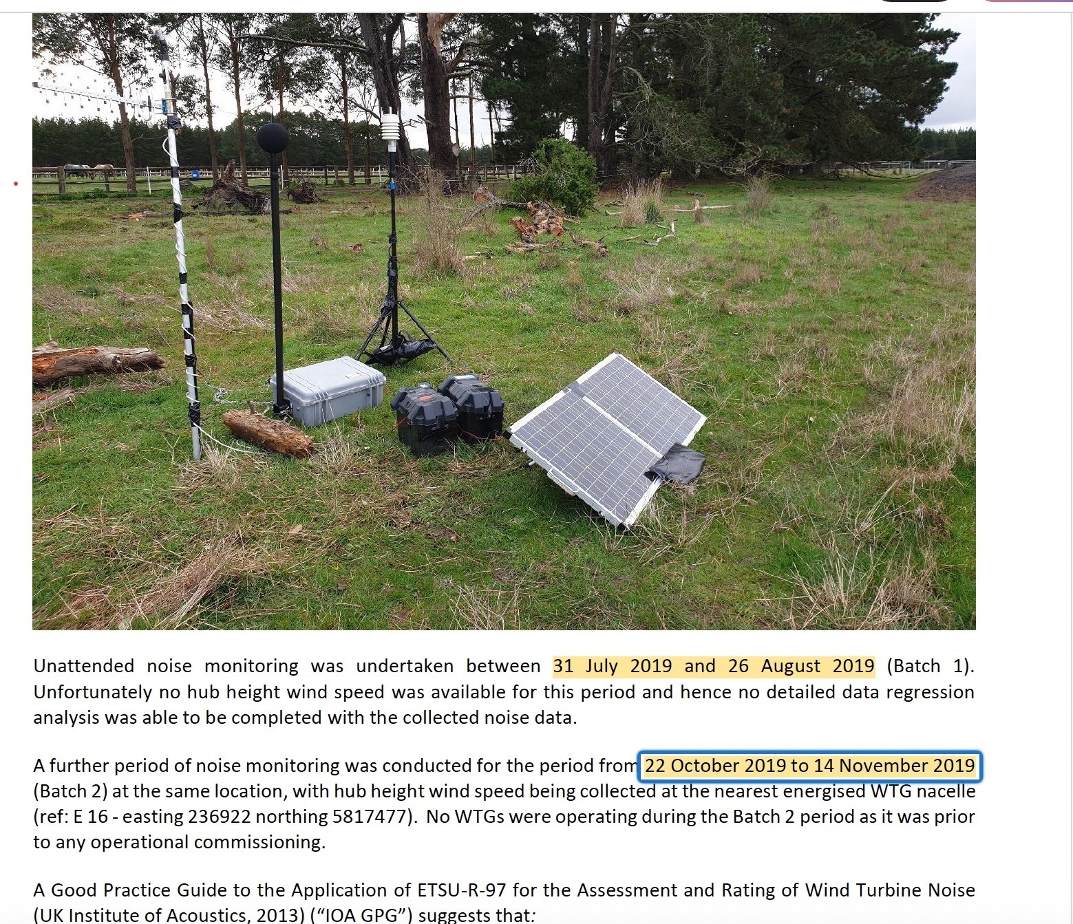 Supplementary K15aa background monitoring documentary extract
